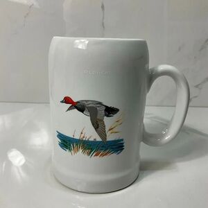 VINTAGE 1990 Ducks Unlimited Redhead Tall Mug